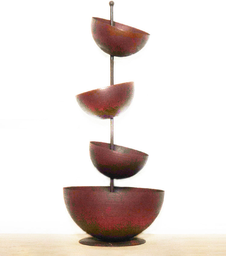 "Torre con 4 Coppe" in corten