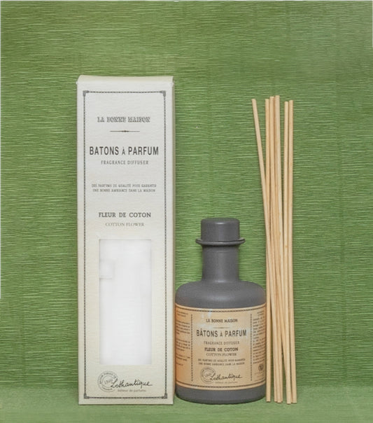 Fragranza d'Ambiente con Bastoncini in legno alla profumazione "Fiori di Cotone" da 200 ml