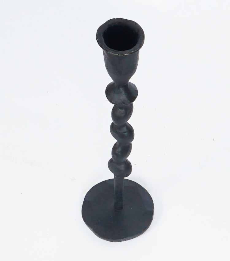 Candeliere con la Base piccola in ferro battuto