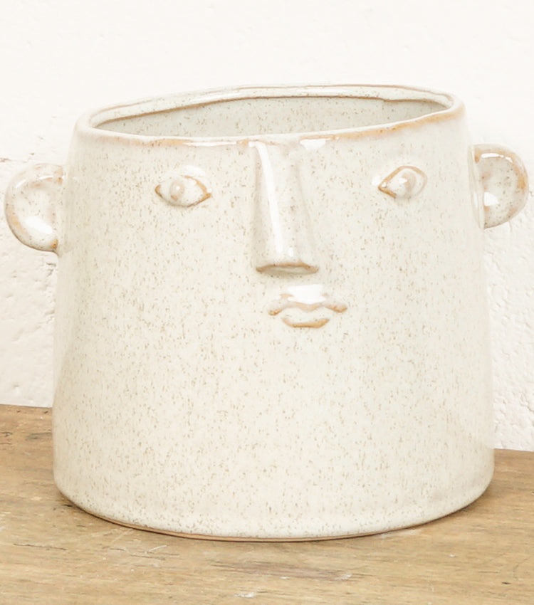 "Vasetto con il Volto Deformato" in ceramica