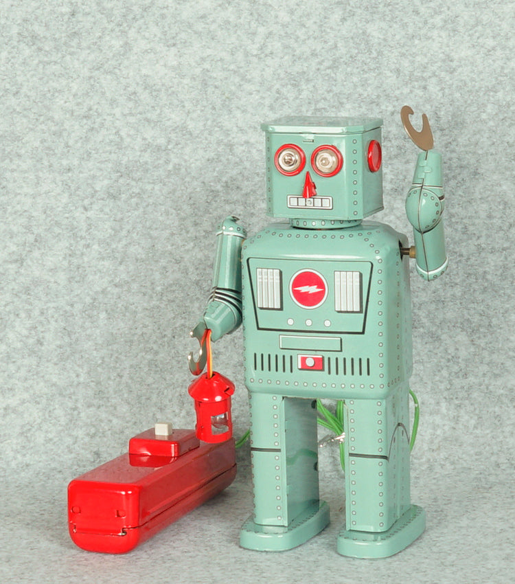 "Bob il Robot Distruttore Vintage a Batterie" in metallo e plastica