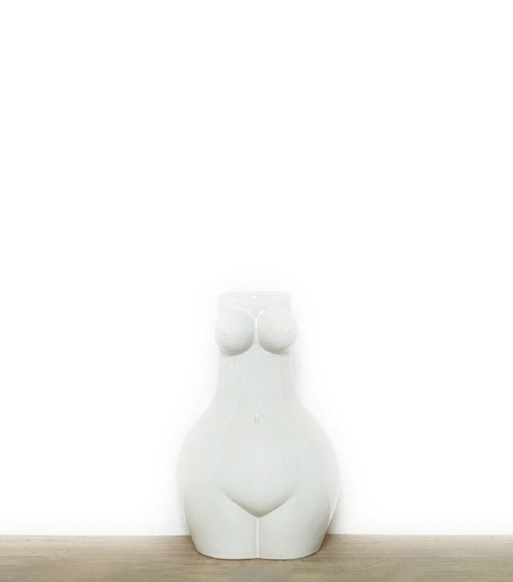 Vaso a forma di un "Nudo di Donna" in grès medio