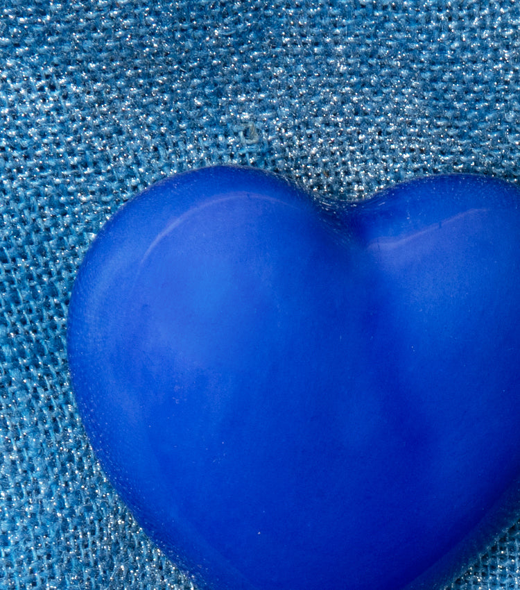 Palloncino a forma di un Cuore blu in ceramica