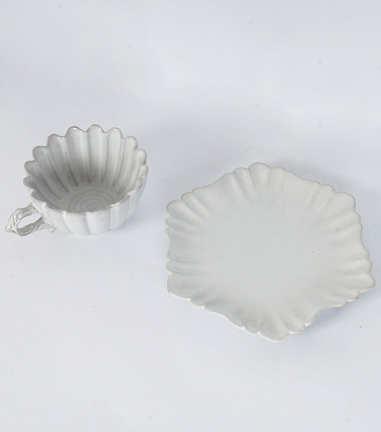 Set con Tazza da Tè e Vassoio Provenzali in ceramica