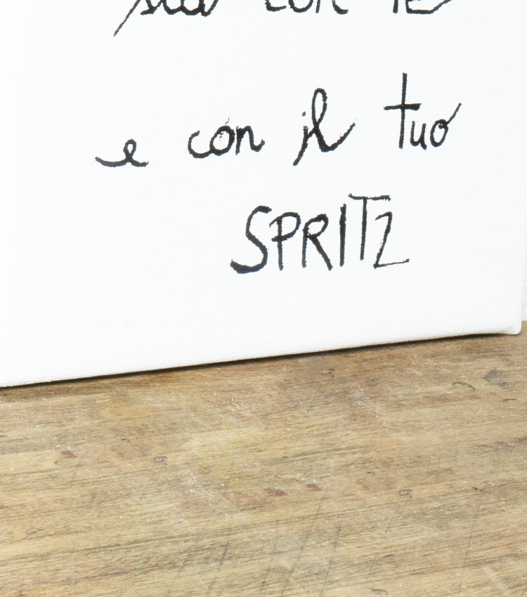 Quadro in tela "la PACE sia con te e con il tuo SPRITZ"