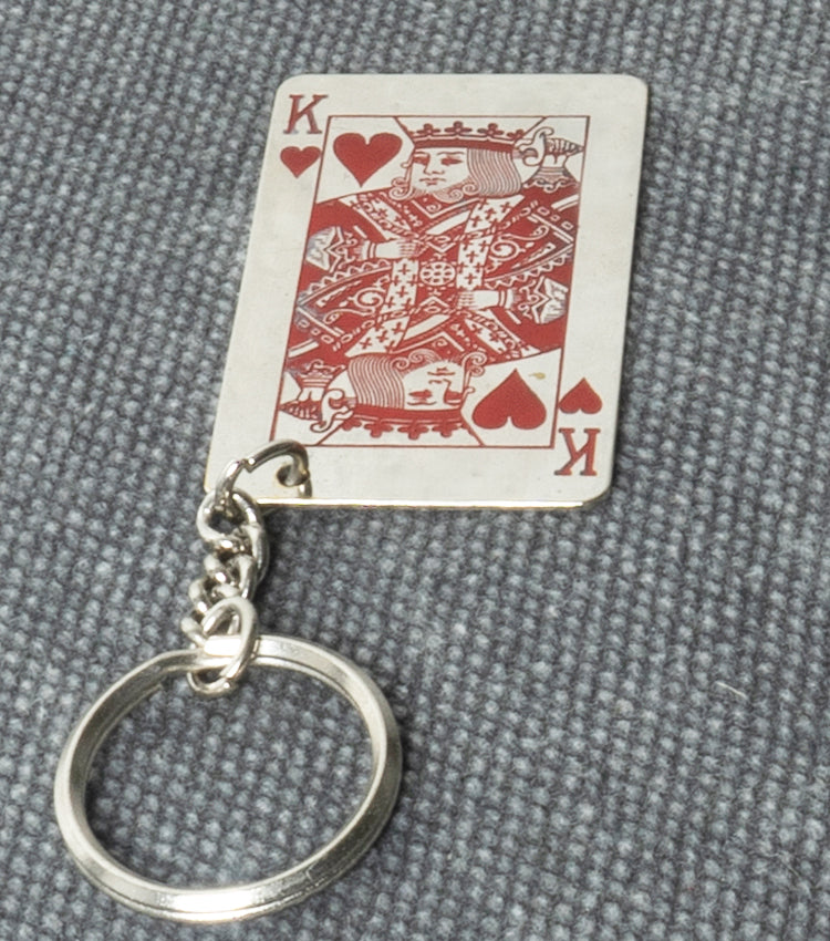 "Porta-Chiavi Re di Poker" in metallo
