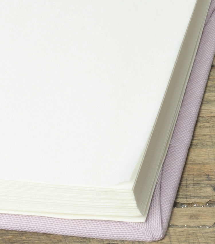 Album in cotone con Felci stabilizzate e spago