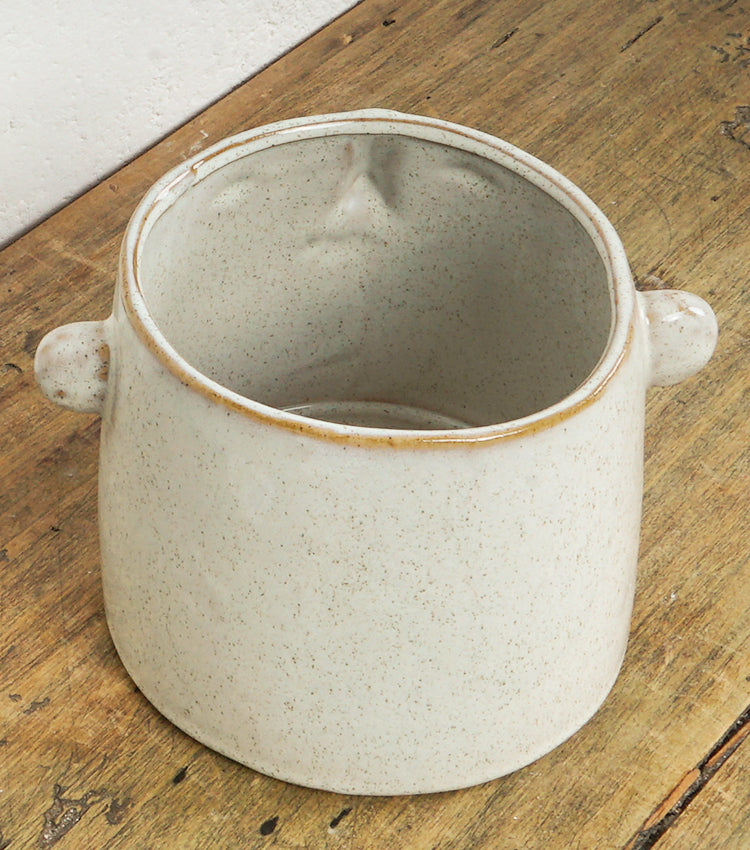 "Vasetto con il Volto Deformato" in ceramica