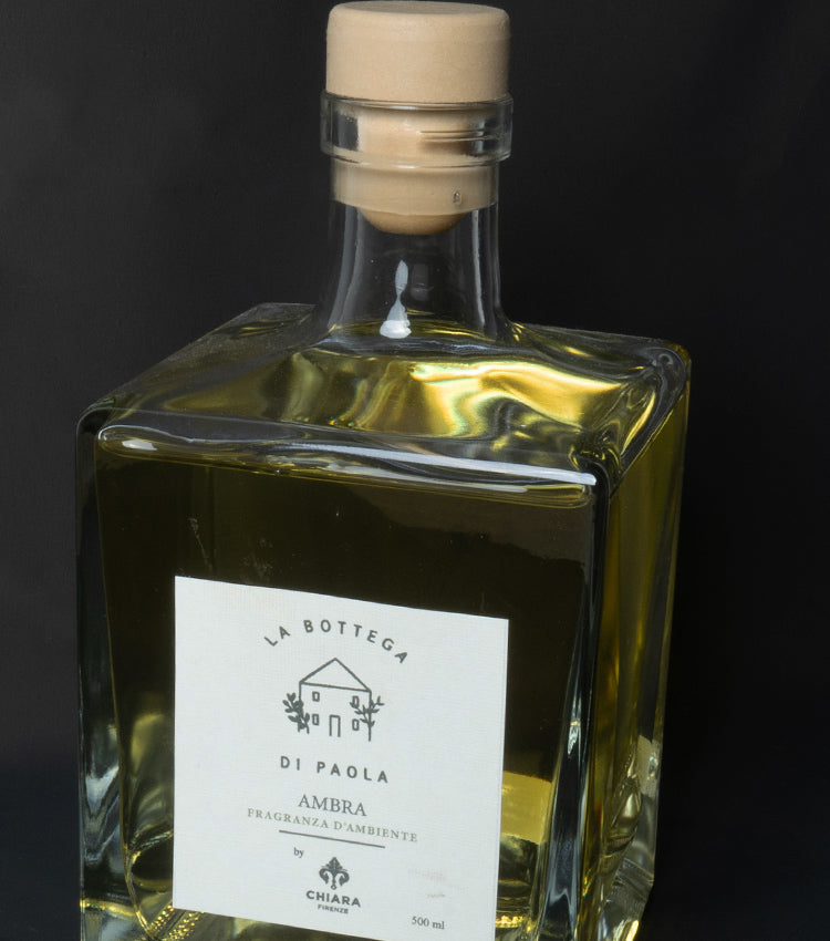 Fragranza d'Ambiente con Bastoncini in legno alla profumazione "Ambra" da 500 ml