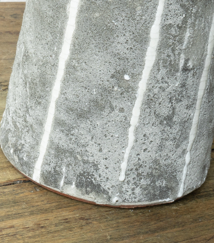 "Vaso ad Effetto Colato" in cemento smaltato grande