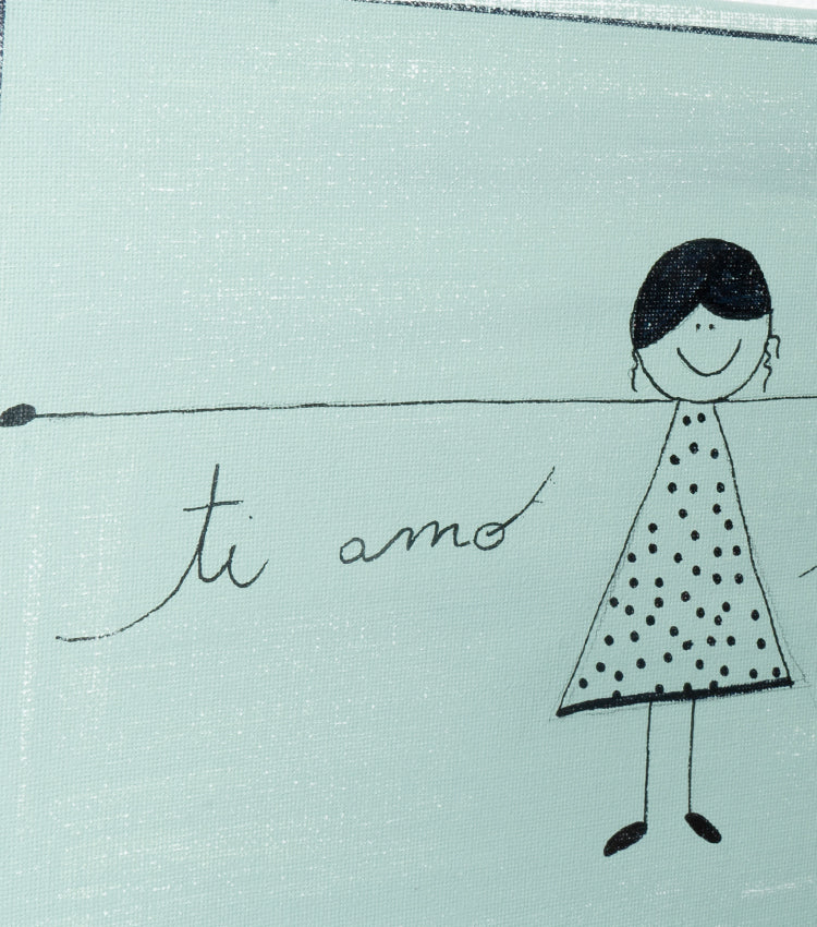 Quadro in tela "ti amo tanto così"