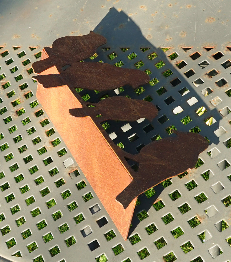 Uccellini in corten