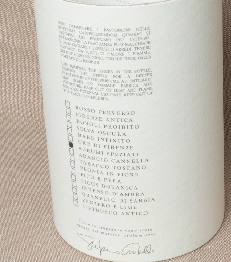 Fragranza d'Ambiente con Bastoncini in legno alla profumazione "Agrumi Speziati" da 250 ml