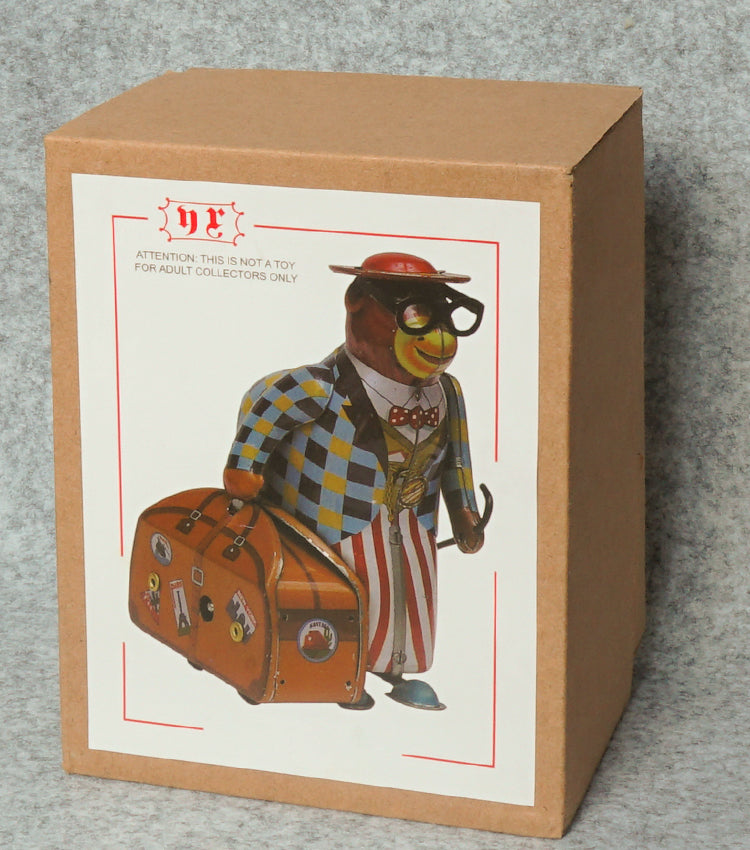 "L'Orsetto Viaggiatore Vintage a Carica" in metallo