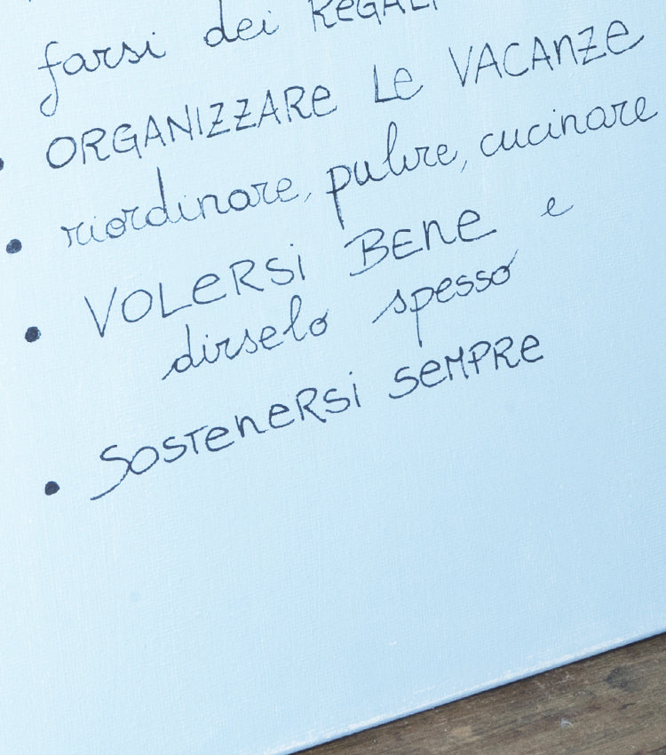 Quadro in tela con "LE REGOLE della FAMIGLIA"