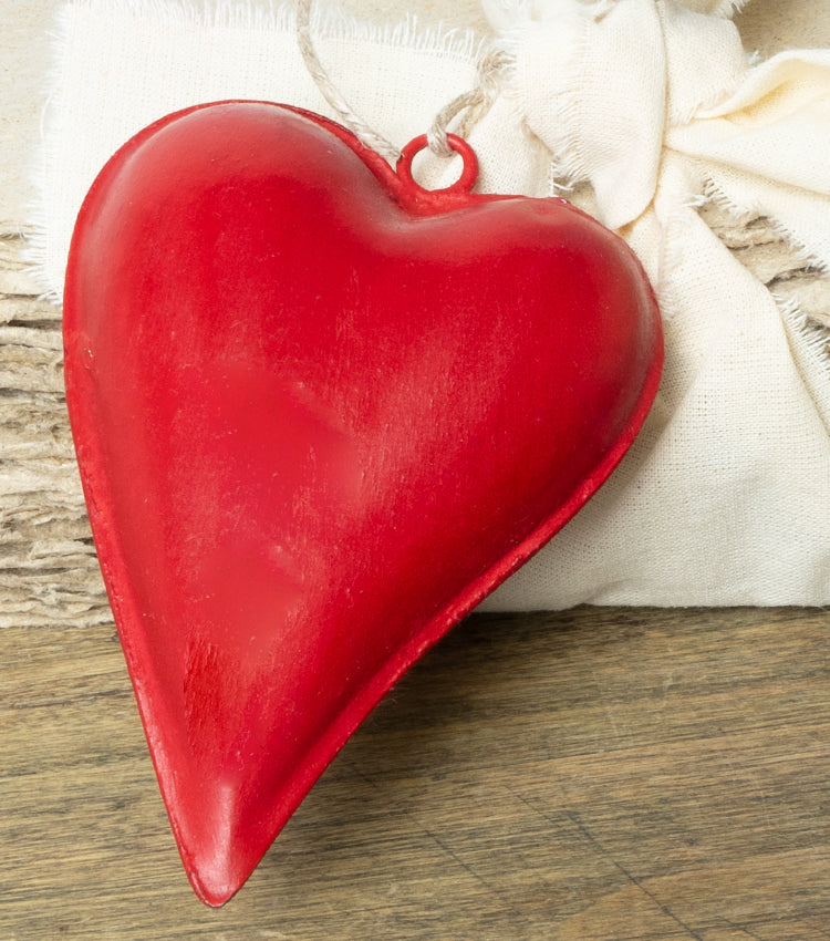 Album "tu chiamale se vuoi emozioni" in carta di lino grande con un Cuore in metallo, cotone e spago