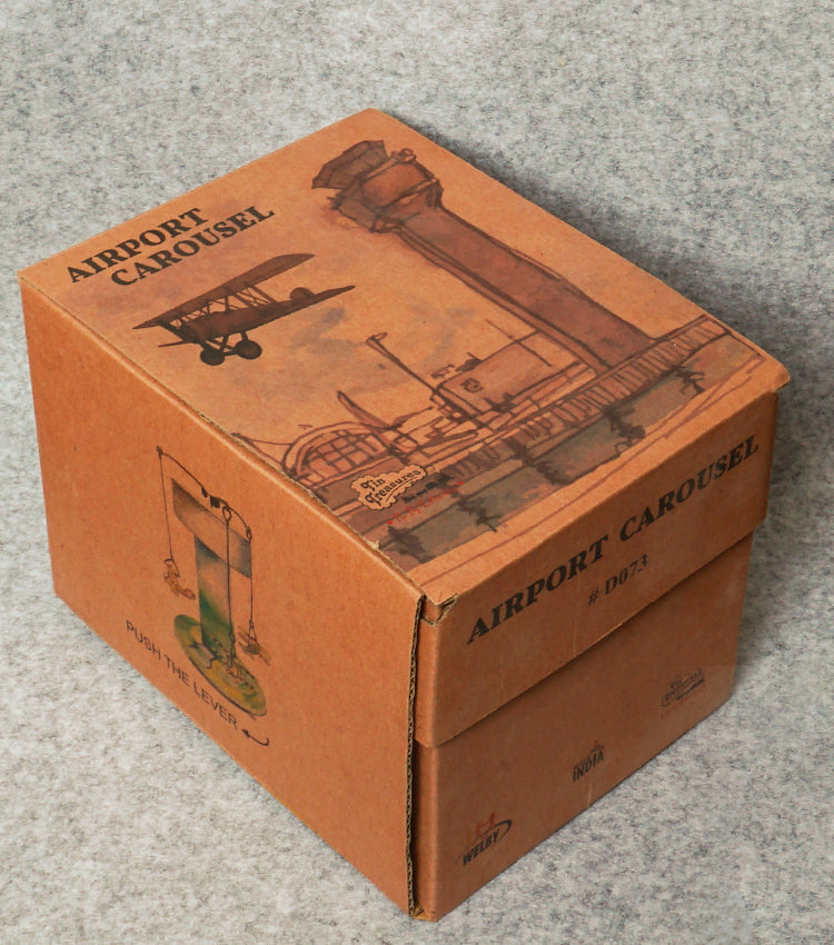 "Giostrina con gli Aeroplanini Vintage a Carica" in metallo