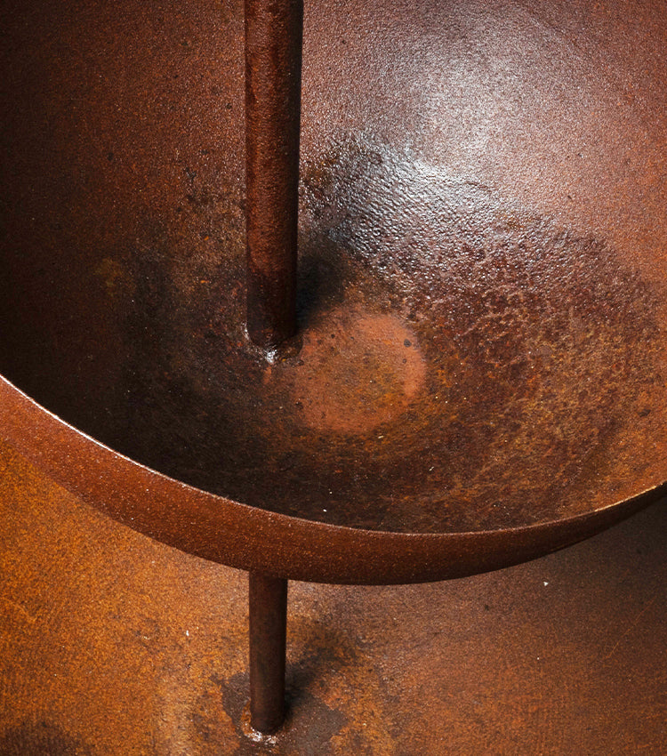 "Torre con 4 Coppe" in corten