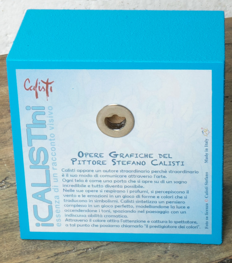 Quadretto iCALISTIni "L'Albero della Felicità" con i bordi blu