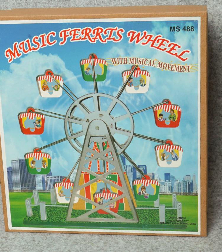 "Ruota Panoramica Vintage a Carica con la Musica" in metallo