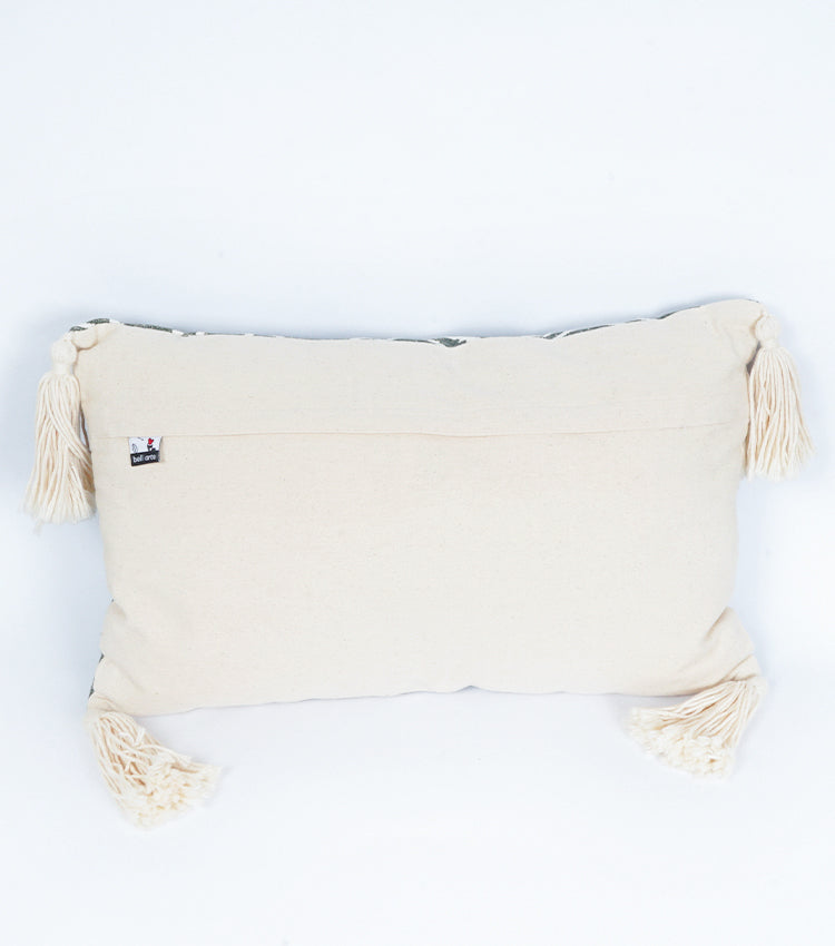 Cuscino con Nappe e Decorazioni in cotone
