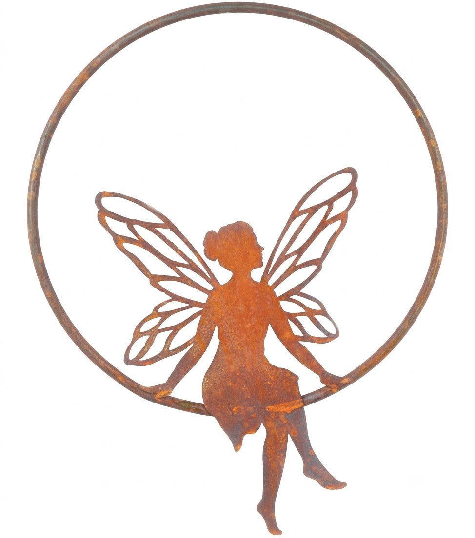 “La Fatina sul Cerchio” in corten