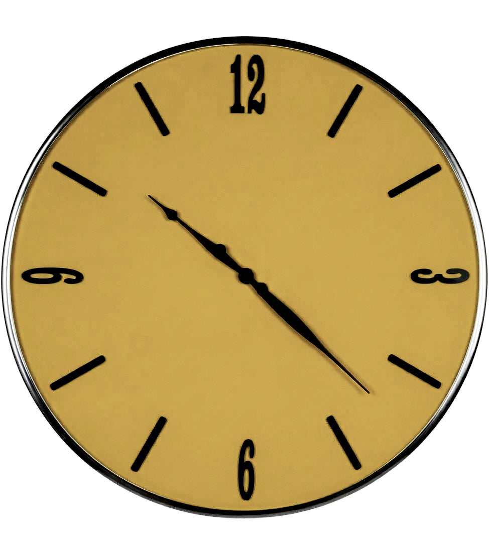 Orologio Bombato in metallo e vetro