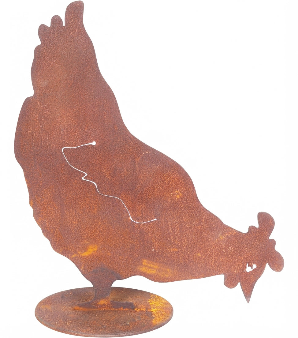 "Gallina che Becca" in corten