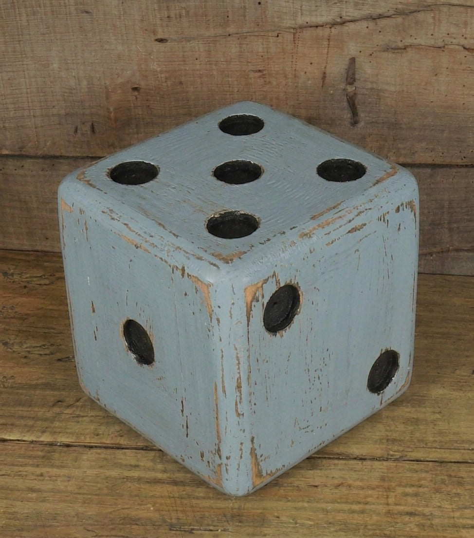 Dadone grande color "carta di zucchero" in legno