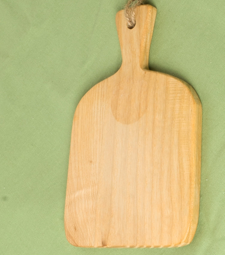 Tagliere "AM PM" con Disegni in legno e spago