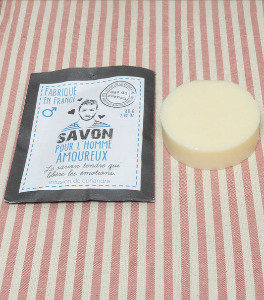 "Il Sapone dell'Uomo Amoroso" per Mani/Corpo alla fragranza "Infuso di Coriandolo"