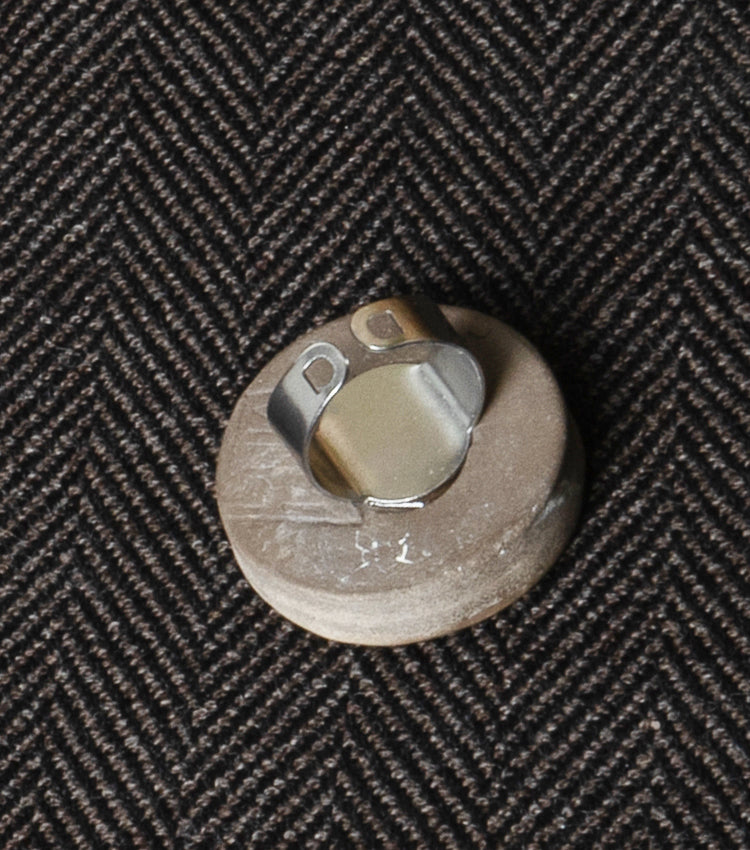 Anello con un Tondo in ceramica grande