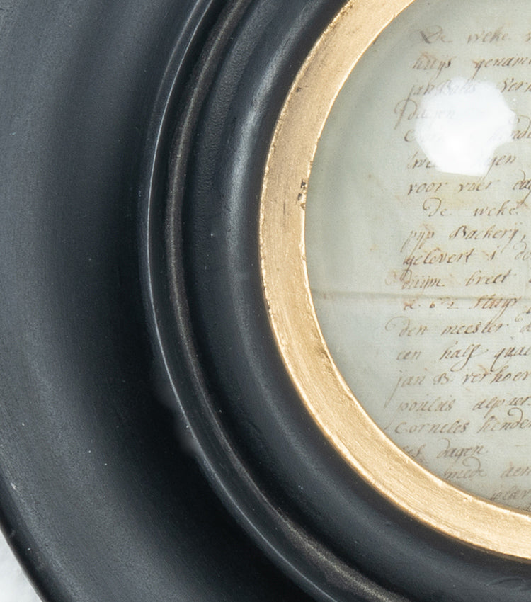 Cornice porta-foto circolare in legno