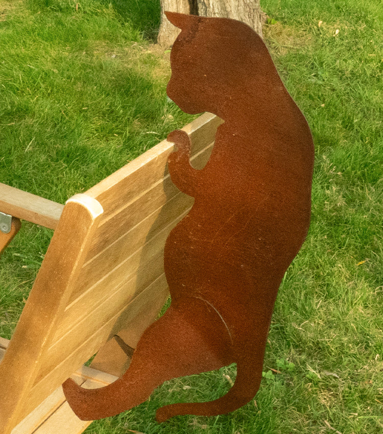 "Gattino Curioso" in corten grande