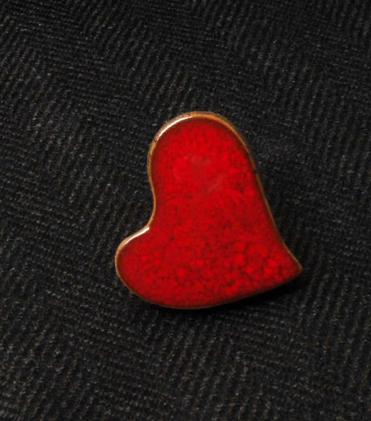 Anello con un Cuore in ceramica grande