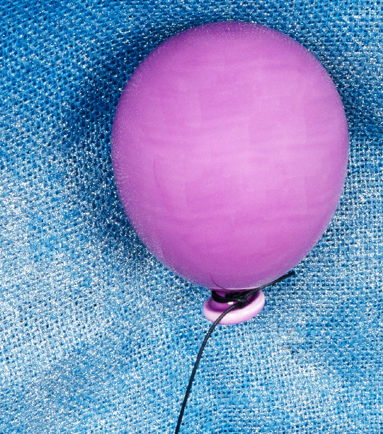 Palloncino viola medio in ceramica