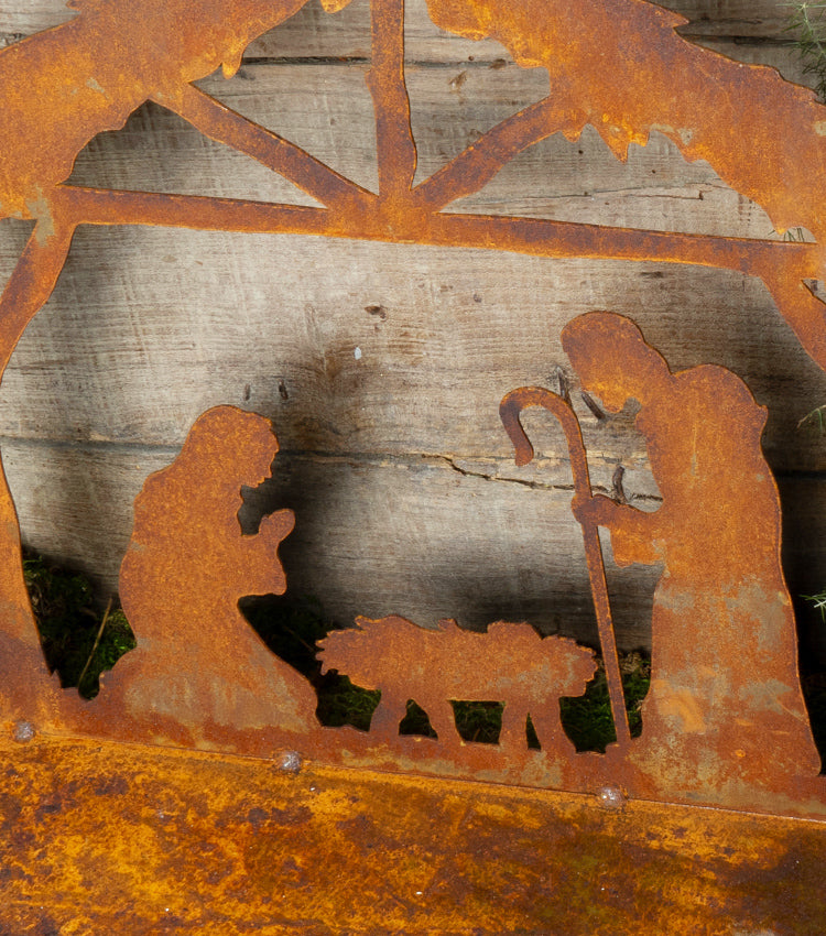 "Natività" in corten grande