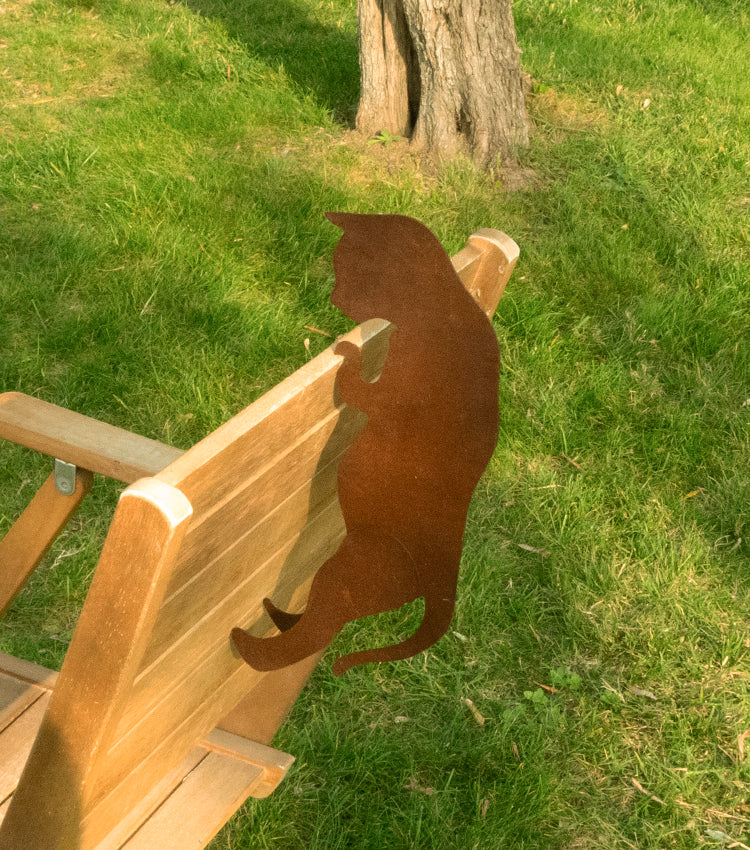 "Gattino Curioso" in corten piccolo