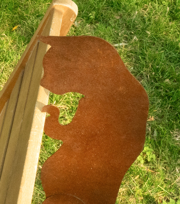 "Gattino Curioso" in corten piccolo