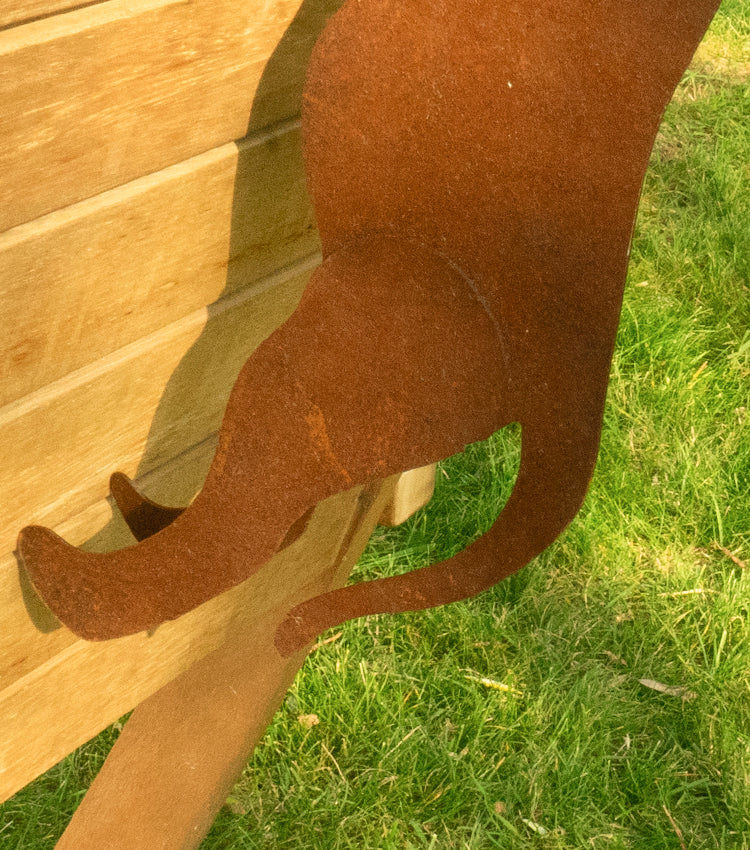 "Gattino Curioso" in corten piccolo