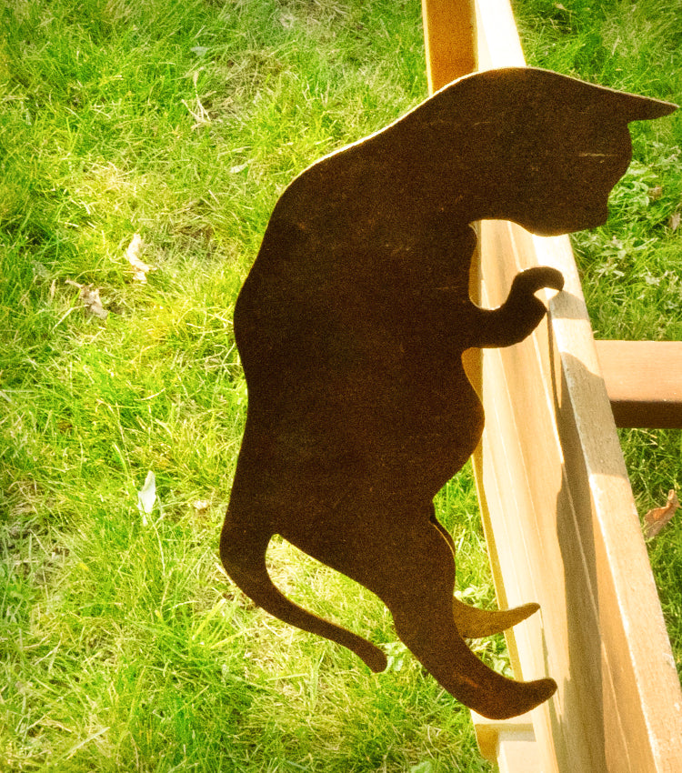 "Gattino Curioso" in corten piccolo