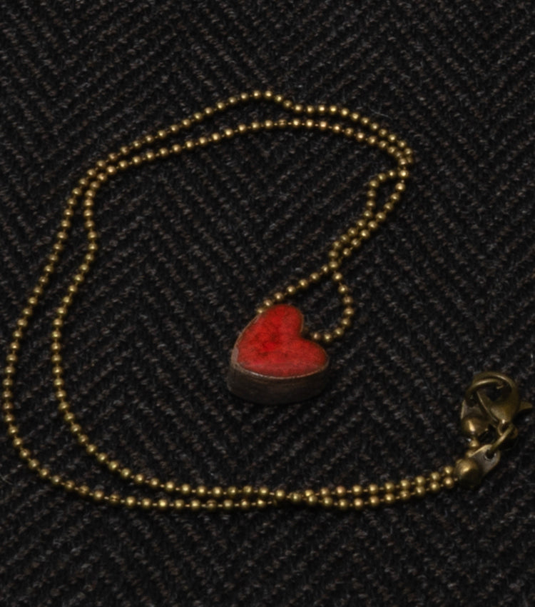 Collana con un Cuore in ceramica piccolo