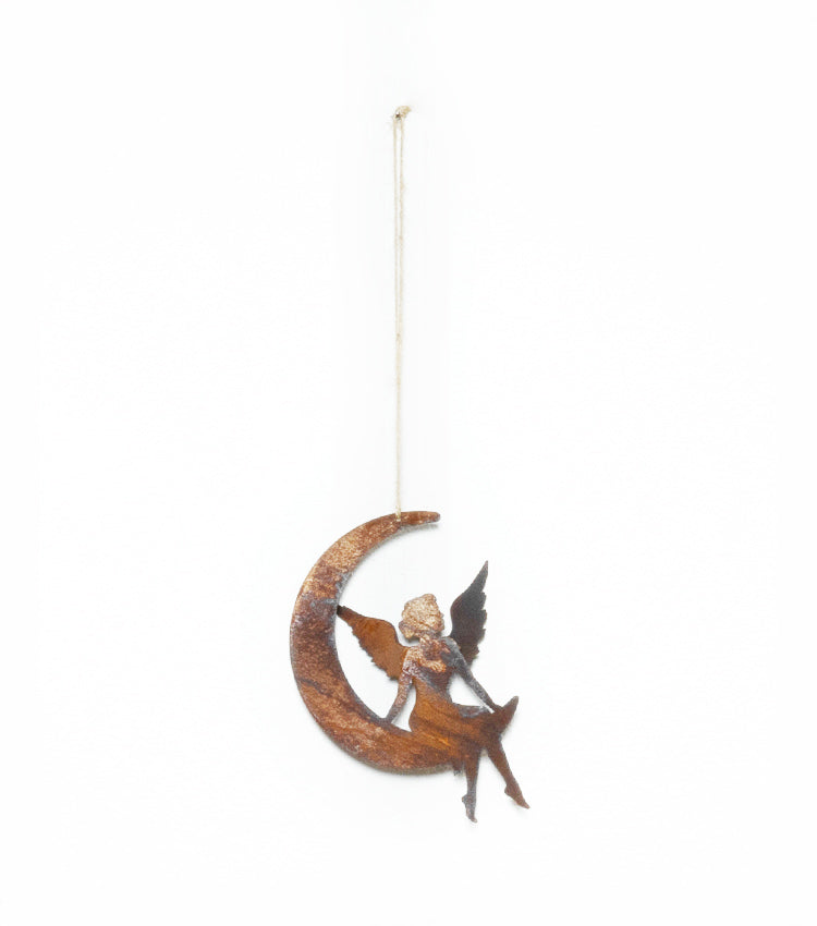 "La Fatina sulla Luna" in corten piccola