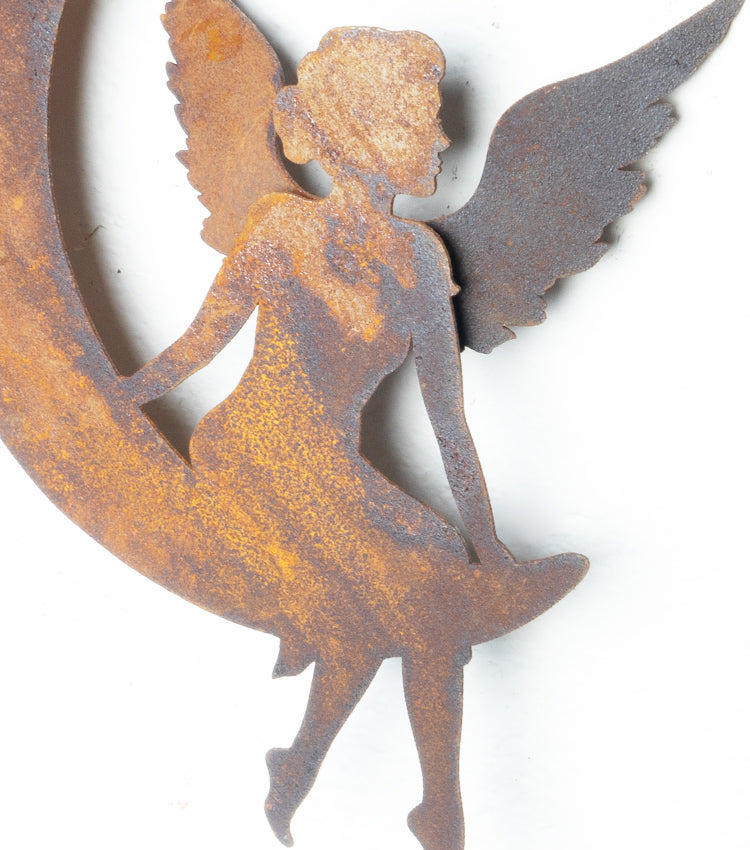 "La Fatina sulla Luna" in corten piccola