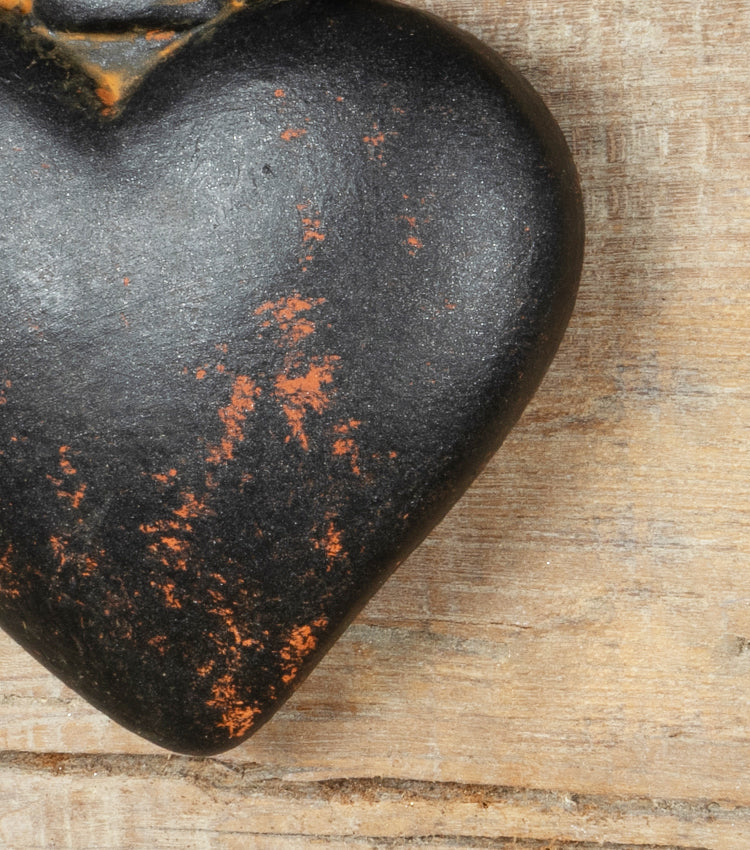 Cuore "Ex Voto" vintage in cotto