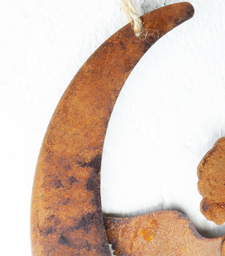 "La Fatina sulla Luna" in corten piccola