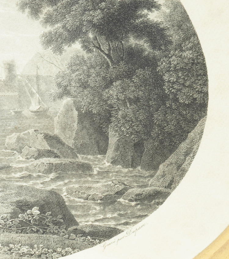 Quadro con Paesaggio sull'Oceano in legno