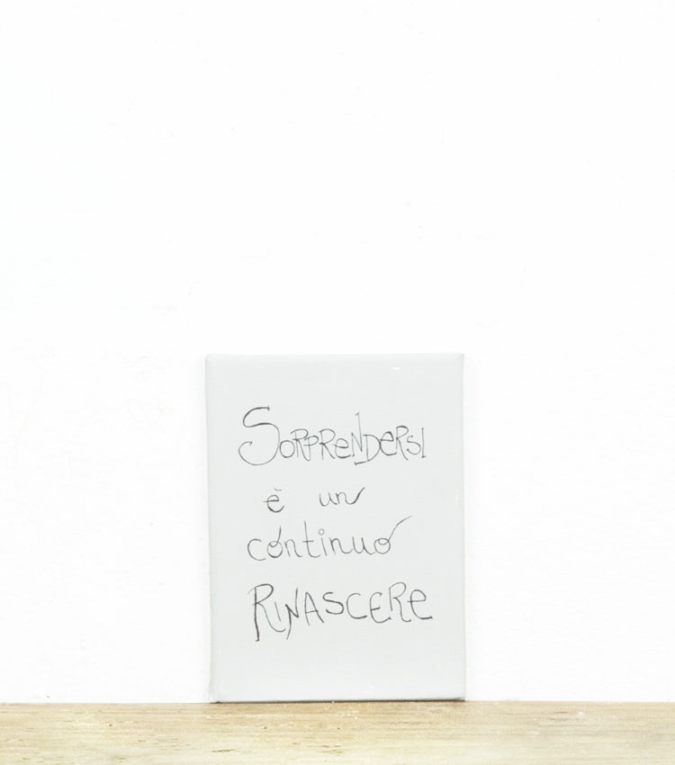 Quadro in tela "Soprendersi è un continuo Rinascere"