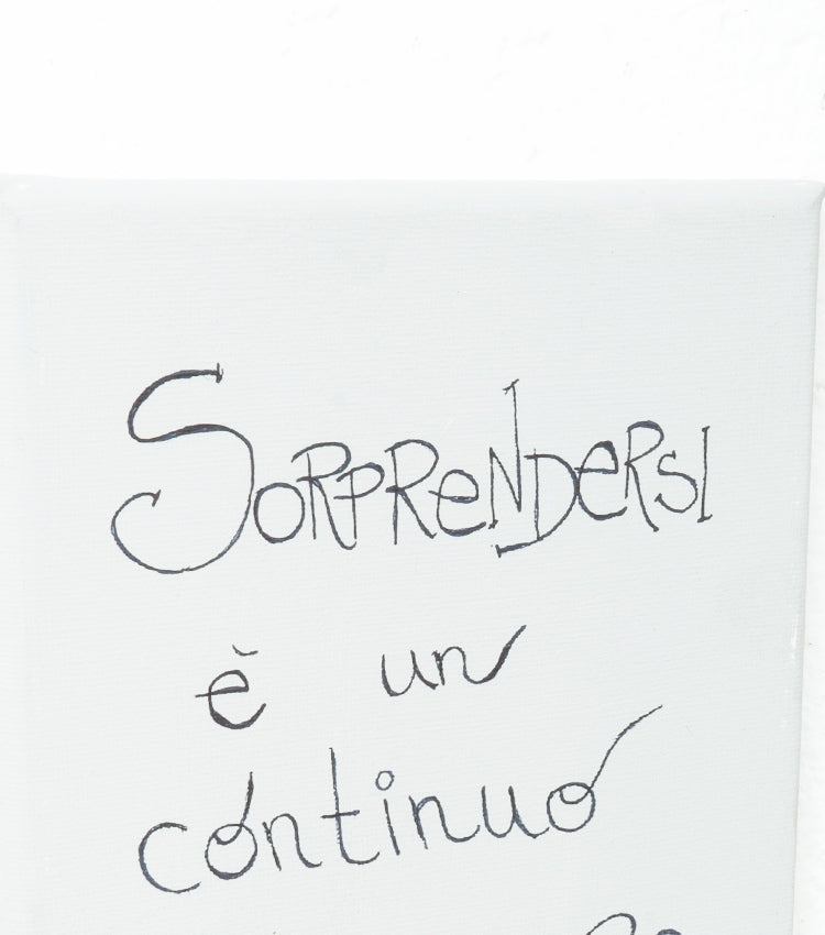 Quadro in tela "Soprendersi è un continuo Rinascere"