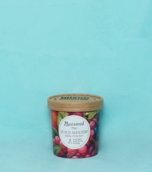 Frullato per Docciagel, Lozione Corpo e Peeling alla profumazione di frutti rossi